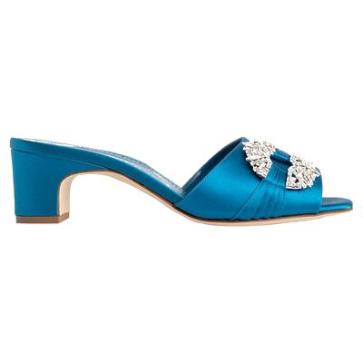 Manolo Blahnik Prinap 050 Satin-Pantoletten Image