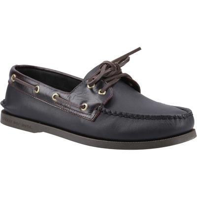 Sperry Authentische 2-Augen Leder Herren Amaretto/Schwarz Bootsschuhe Image