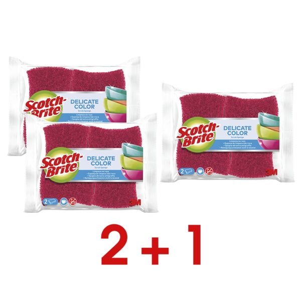 Scotch-Brite 2+1 Aktion: 3x 2er-Pack Reinigungsschwämme »Universal Color COL2« Image