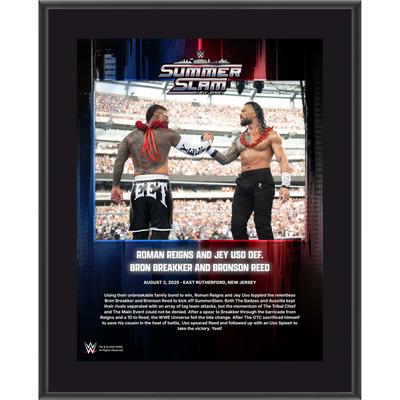 Roman Reigns & Jey Uso WWE 26,7 x 33 cm 2025 SummerSlam Night 1 Sublimierte Plakette Image