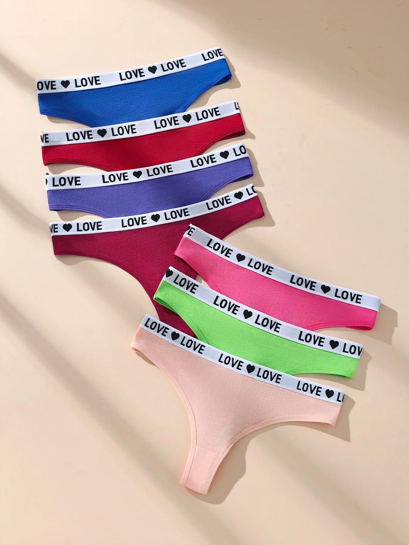 7Pcs Europäischen Stil Niedrige Taille Damen Unterwäsche Antibakterielle Atmungsaktive Bequeme Einfache Höschen Gesäß Verbesserung Slips Image