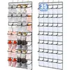 Schuh-Organizer über der Tür, 14/28/35 große Netztaschen, hängendes Schuhregal, stabile Aufbewahrungstasche, Schrank-Schuhhalter-Aufhänger
