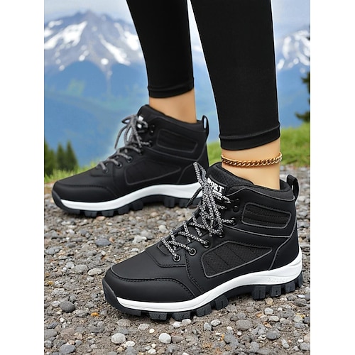 Wasserdichte Wanderstiefel für Damen – strapazierfähige, rutschfeste Outdoor-Trekkingschuhe für Camping, Reisen und Bergpfade Image
