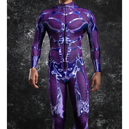 Gemusterte Zentai-Anzüge Cosplay Kostüm Bodysuit Drucken Karnevalskostüm Ganzkörperanzug Herren Damen Jungen Sexy Kostüm Halloween Kostüm für Leistung Party Maskerade Kinder Erwachsene Image