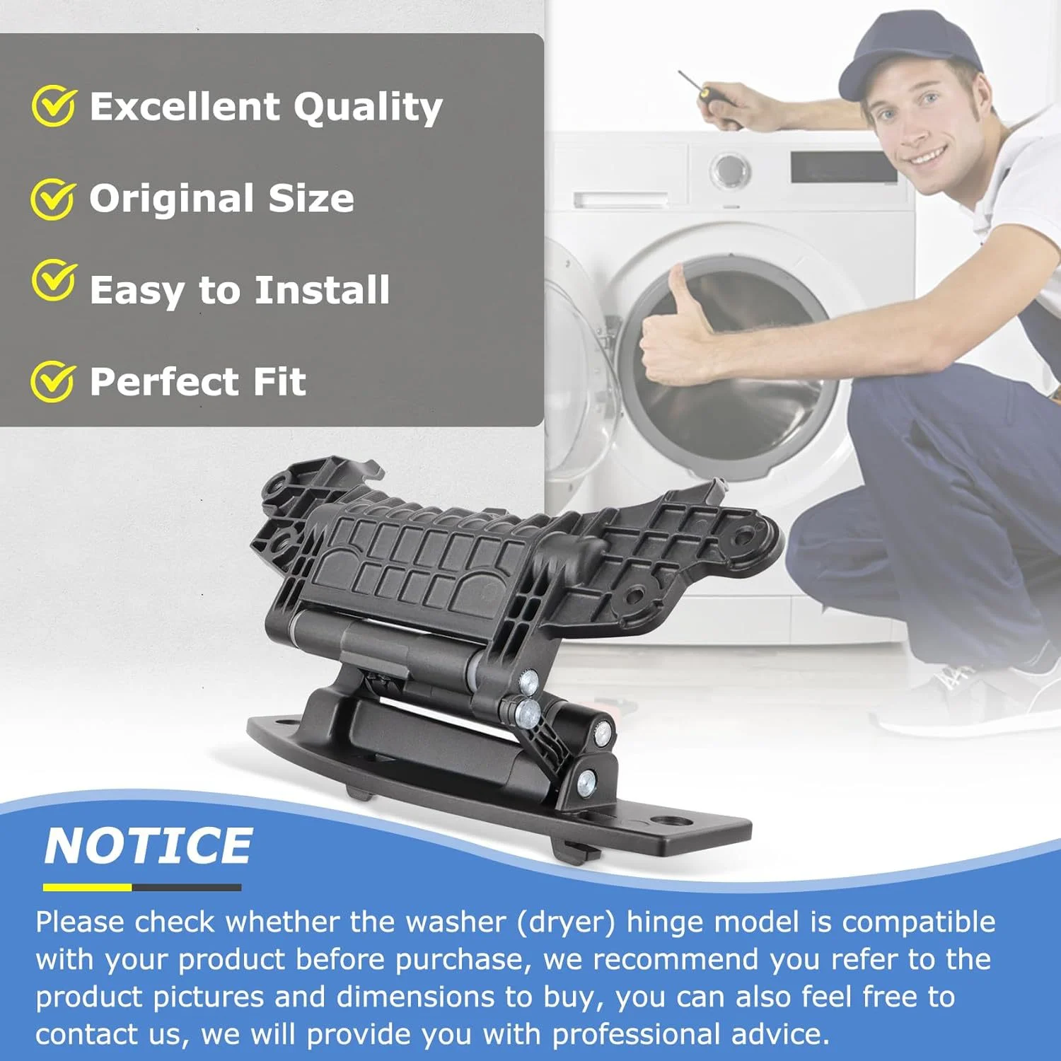WP8183202 8183202 Türscharnier für Waschmaschine Maytag 3000 Dörrgerät