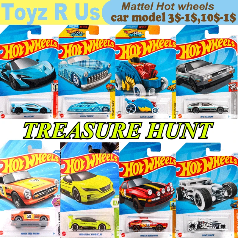 Original Hot Wheels Auto Schatzsuche Spielzeug für Jungen 1/64 Diecast Honda Nissan Leaf Nismo Bone Shaker Porsche 928S Chevy Impala DMC Image