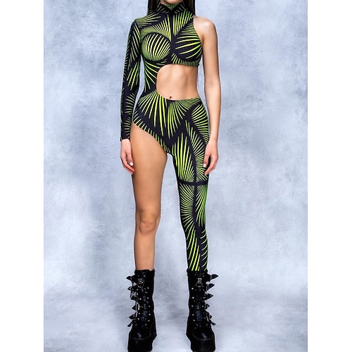 Gemusterte Zentai-Anzüge Cosplay Kostüm Bodysuit Drucken Karnevalskostüm Ganzkörperanzug Herren Damen Jungen Sexy Kostüm Halloween Kostüm für Leistung Party Maskerade Kinder Erwachsene Image