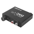 Convertitore audio DAC 192Hz Convertitore digitale-analogico a 24 bit Adattatore convertitore jack digitale SPDIF da ottico a analogico L/R RCA da 3,5 mm