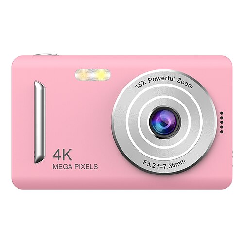 4K-Digitalkamera, 48 Megapixel, HD-Fotografie, Reise-Selfie-Kamera, 2,4-Zoll-Bildschirm, Anti-Shake, 16-facher Zoom, Studenten-Selfie-Minikamera