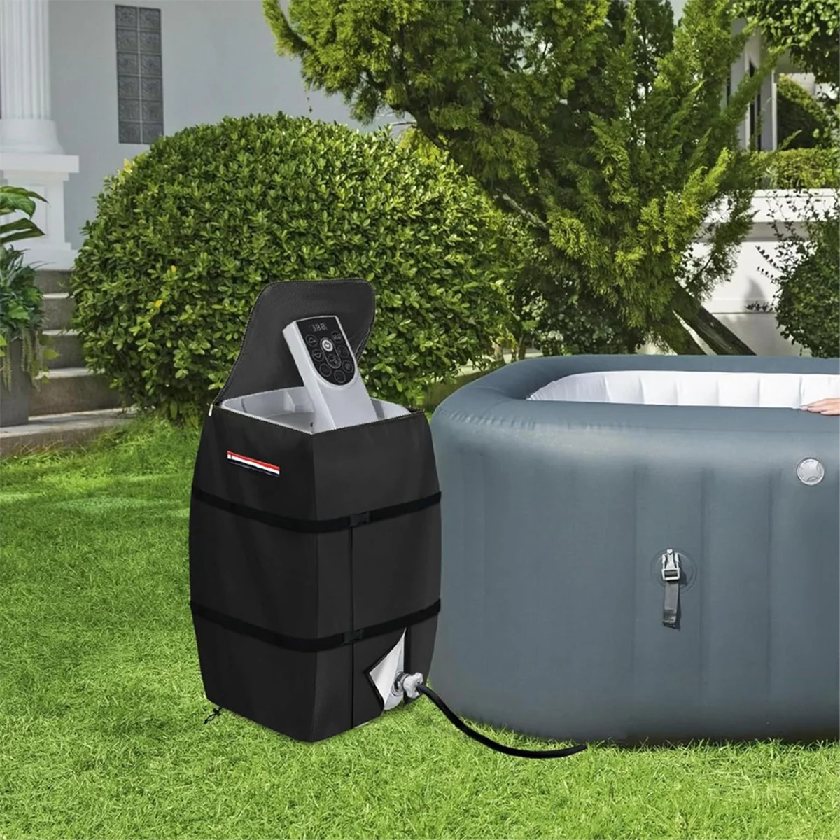 KEKA Für Whirlpool-Spa-Heizungspumpenabdeckung, wasserdicht, robust, für Whirlpool-Pumpenabdeckung, Spas, Whirlpools, Verbesserungsteile für Pools Image