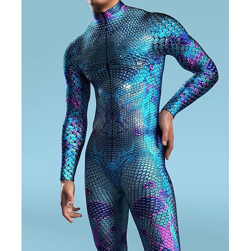 Gemusterte Zentai-Anzüge Cosplay Kostüm Bodysuit Drucken Karnevalskostüm Ganzkörperanzug Herren Damen Jungen Sexy Kostüm Halloween Kostüm für Leistung Party Maskerade Kinder Erwachsene Image