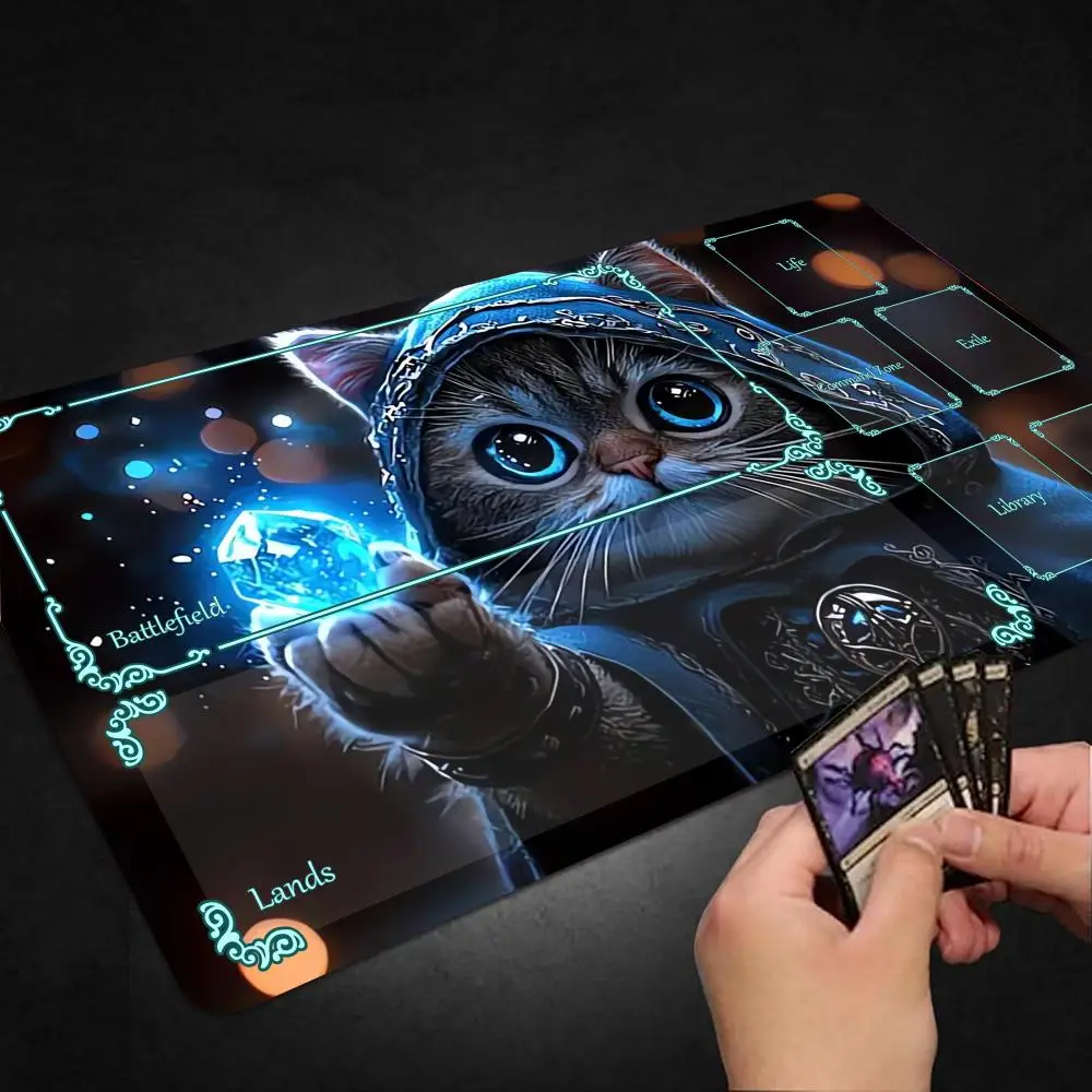Cooles Mauspad mit Fantasy-Thema für MTG TCG Gaming-Spielmatte, Spielmatte, Duell-Pads, Anfänger, Karten, Schlachten, Kommandant, Gaming, Schreibtischunterlage Image