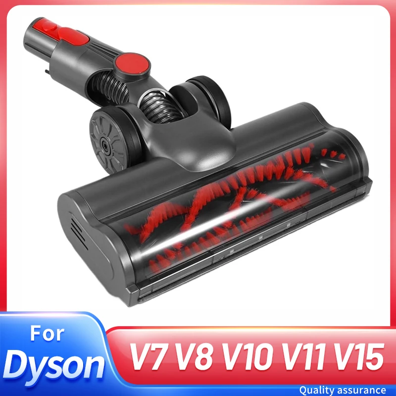 Ersatz-Bodenkopf-Rollenbürste mit LED-Scheinwerfern für Dyson V7 V8 V10 V11 V15 Modelle, Vakuum-Motorkopf-Aufsatz Image