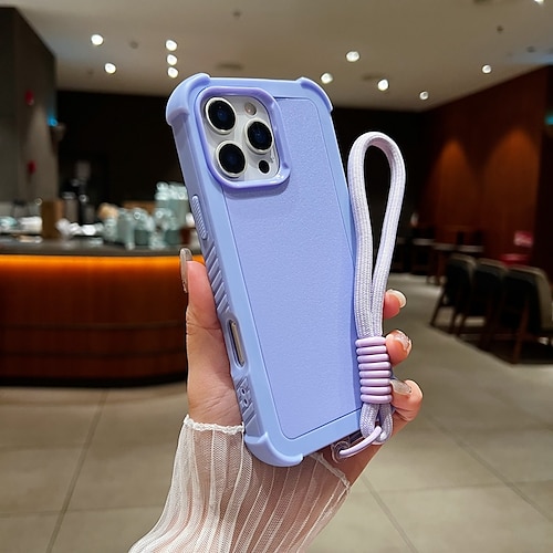 Handy Hülle Handyhüllen Für 16 15 14 Pro Max Plus 13 Rückseite mit Trageriemen Stoßfest Farbverläufe PC Image