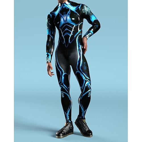 Gemusterte Zentai-Anzüge Cosplay Kostüm Bodysuit Drucken Karnevalskostüm Ganzkörperanzug Herren Damen Sexy Kostüm Halloween Kostüm für Leistung Party Maskerade Erwachsene
