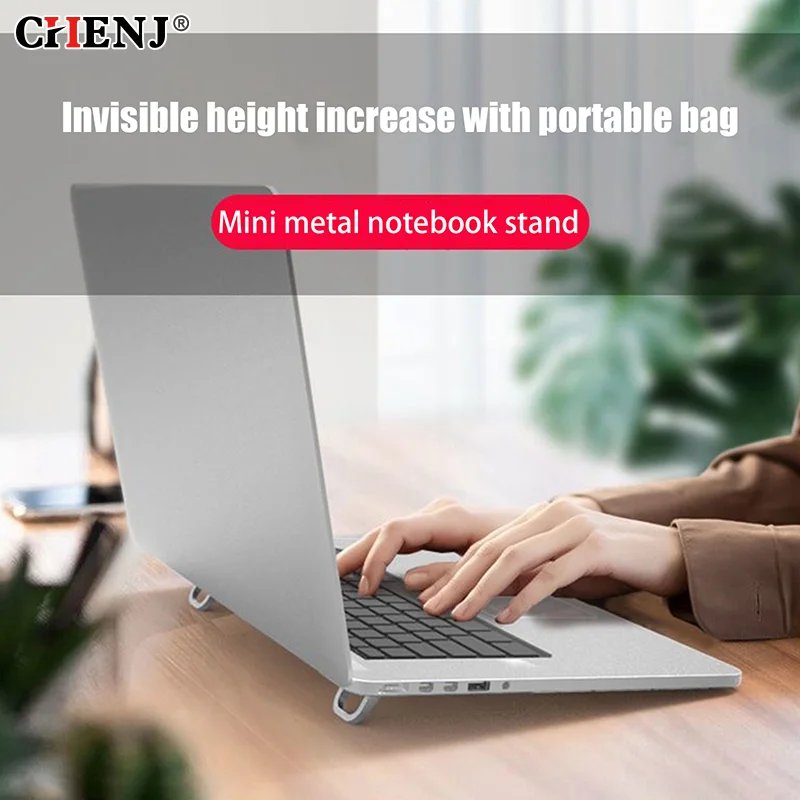 Tragbarer Laptop-Ständer mit 1/2 verstellbaren Winkeln, faltbare Halterung, unsichtbarer Laptop-Riser-Ständer für MacBook, Notebook-Halter, Beine Image