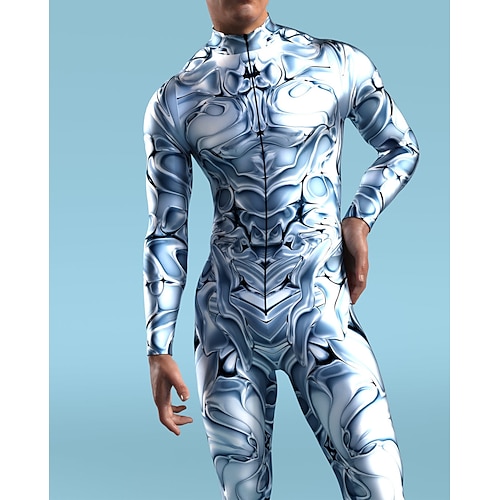 Gemusterte Zentai-Anzüge Cosplay Kostüm Bodysuit Drucken Karnevalskostüm Ganzkörperanzug Herren Damen Jungen Sexy Kostüm Halloween Kostüm für Leistung Party Maskerade Kinder Erwachsene Image