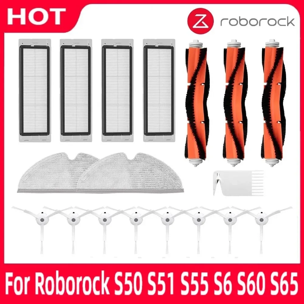 Für Xiaomi Mijia 1s Roborock S50 S55 S5 Max S6MaxV S6 Reine Hepa-Filter Mopp Lappen Pinsel Zubehör Roboter staubsauger Teile Image
