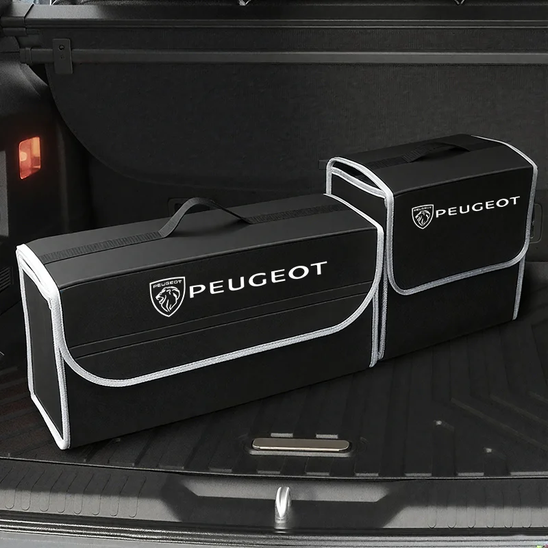 Boîte de rangement de coffre de voiture Peugeot, sac de rangement pliable de grande capacité pour Peugeot 408 4008 308 3008 Rifter 5008 508 2008 208 301