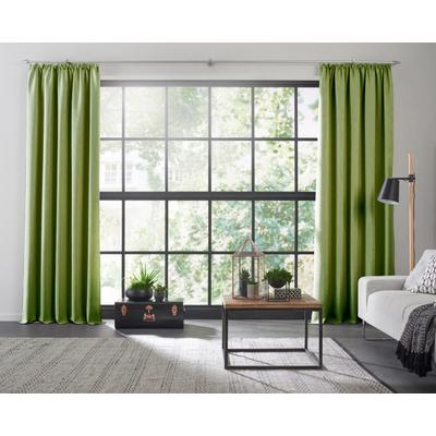Vorhang WIRTH "Dim out", grün, B:142cm H:175cm, Polyester, Gardinen, nach Maß Image