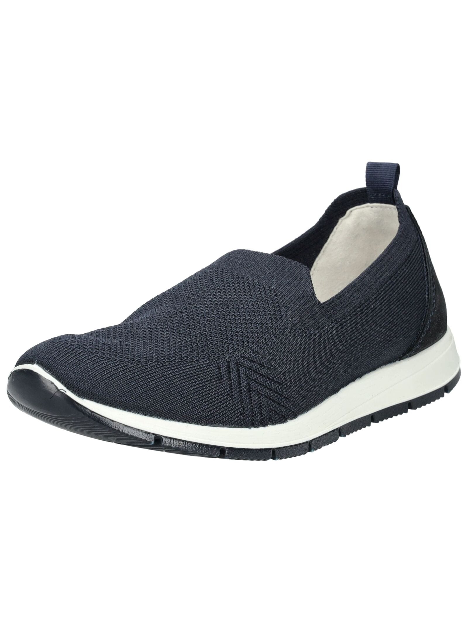 Slipper IMAC "Imac Slipper Lederimitat/Textil", Damen, Gr. 38, blau (dunkelblau), Lederimitat, Textil, Casual, Schuhe