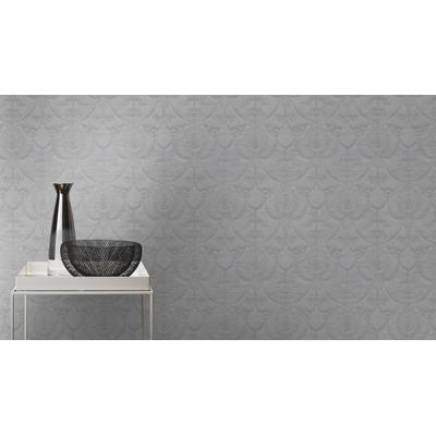 Vinyltapete RASCH "Vliestapete Trianon XIII mit barocken Elementen", grau (dunkelgrau), B:53m L:10,05m, Vlies, Tapeten, Klassischer Stil Image