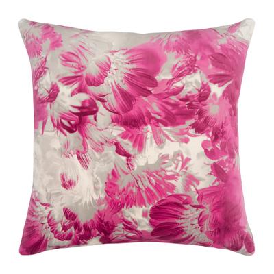 Dekokissen PAD "Romance Flower", pink (pink, beige), B:60cm L:45cm, Polyester, Dekokissen_Sitzkissen_Kissenhüllen, Made in Europe Image