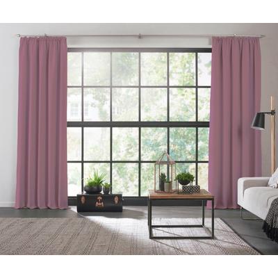 Vorhang WIRTH "Dim out", lila (flieder), B:142cm H:215cm, Polyester, Gardinen, nach Maß Image
