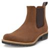 Chelseaboots ECCO "ELAINA", Damen, Gr. 42, braun (camelfarben), Veloursleder, casual, Schuhe, Schlupfboots, Herbstboots, Stiefelette mit Stretcheinsätze