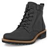 Schnürboots ECCO "ELAINA", Damen, Gr. 40, schwarz, Nubukleder, klassisch, Schuhe, Schnürstiefelette, Boots mit Profilsohle