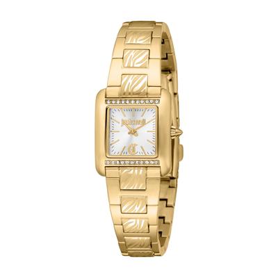 Quarzuhr JUST CAVALLI TIME "Sera", goldfarben, silberfarben, Armbanduhren, Damen, Armbanduhr, Damenuhr, Edelstahlarmband, analog, Kristallsteine Image