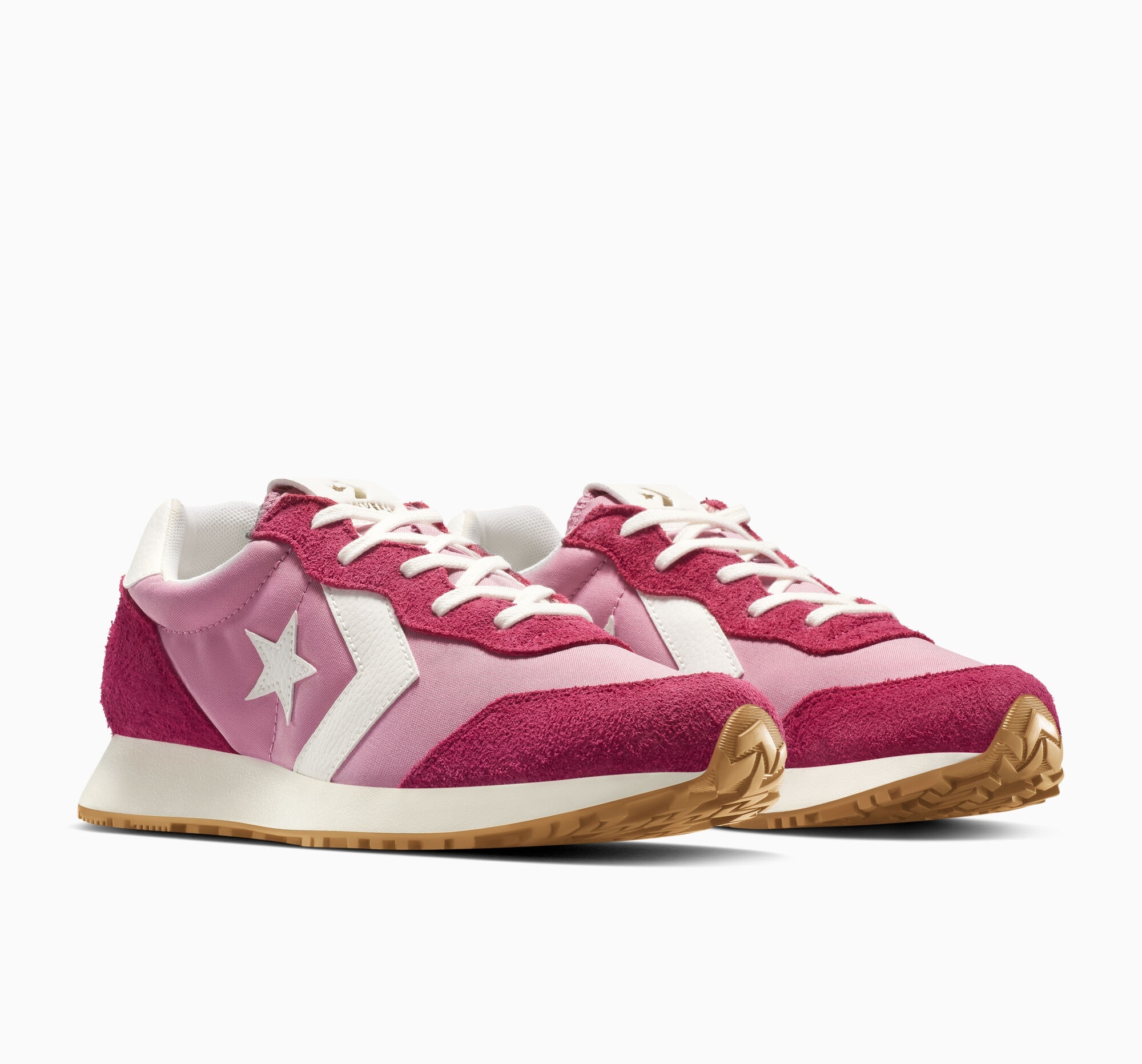 Sneaker CONVERSE "CONVERSE OMEGA TRAINER", Gr. 37, rosa (cliffside rose, sporty berry), Leder, sportlich, Schuhe