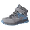 Sneaker RICOSTA "Blaze", Kinder, Gr. 28, grau (grau, blau), Textil, Lederimitat, sportlich, Schuhe, Klettschuh mit TEX-Ausstattung, Größenschablone zum Download