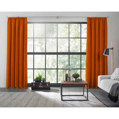 Vorhang WIRTH "Dim out", orange (terra), B:142cm H:205cm, Polyester, Gardinen, nach Maß Image