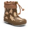 Gummistiefel BISGAARD "baby thermo rubber", Kinder, Gr. 26, braun (bär, braun), Gummi, Basic, Schuhe, Regenstiefel mit Wollfutter, Größenschablone zum Download