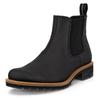 Chelseaboots ECCO "ELAINA", Damen, Gr. 42, schwarz, Leder, casual, Schuhe, Schlupfboots, Herbstboots, Stiefelette mit Stretcheinsätze