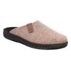 Pantoffel ROHDE "SOLTAU-H", Herren, Gr. 44, beige (natur), Filz, meliert, klassisch, Schuhe, Hausschuh, Schlappen, Clog mit seitlichem Label