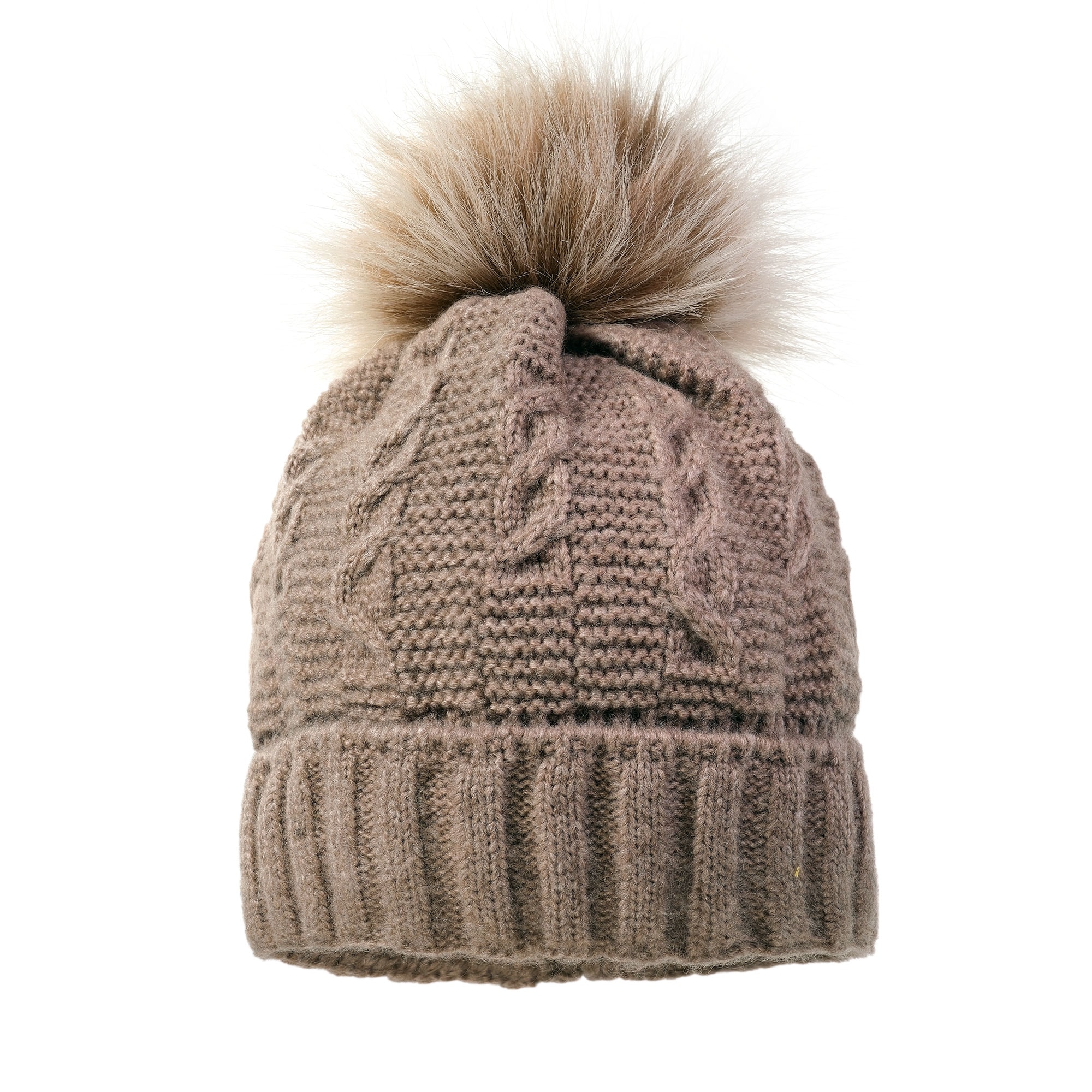 Strickmütze MAXIMO, Baby, Gr. 55, buchemeliert, Strick, Materialmix, unifarben, casual, Mützen, angenehmer Materialmix, gefüttert, Bommel, breiter Umschlag Image
