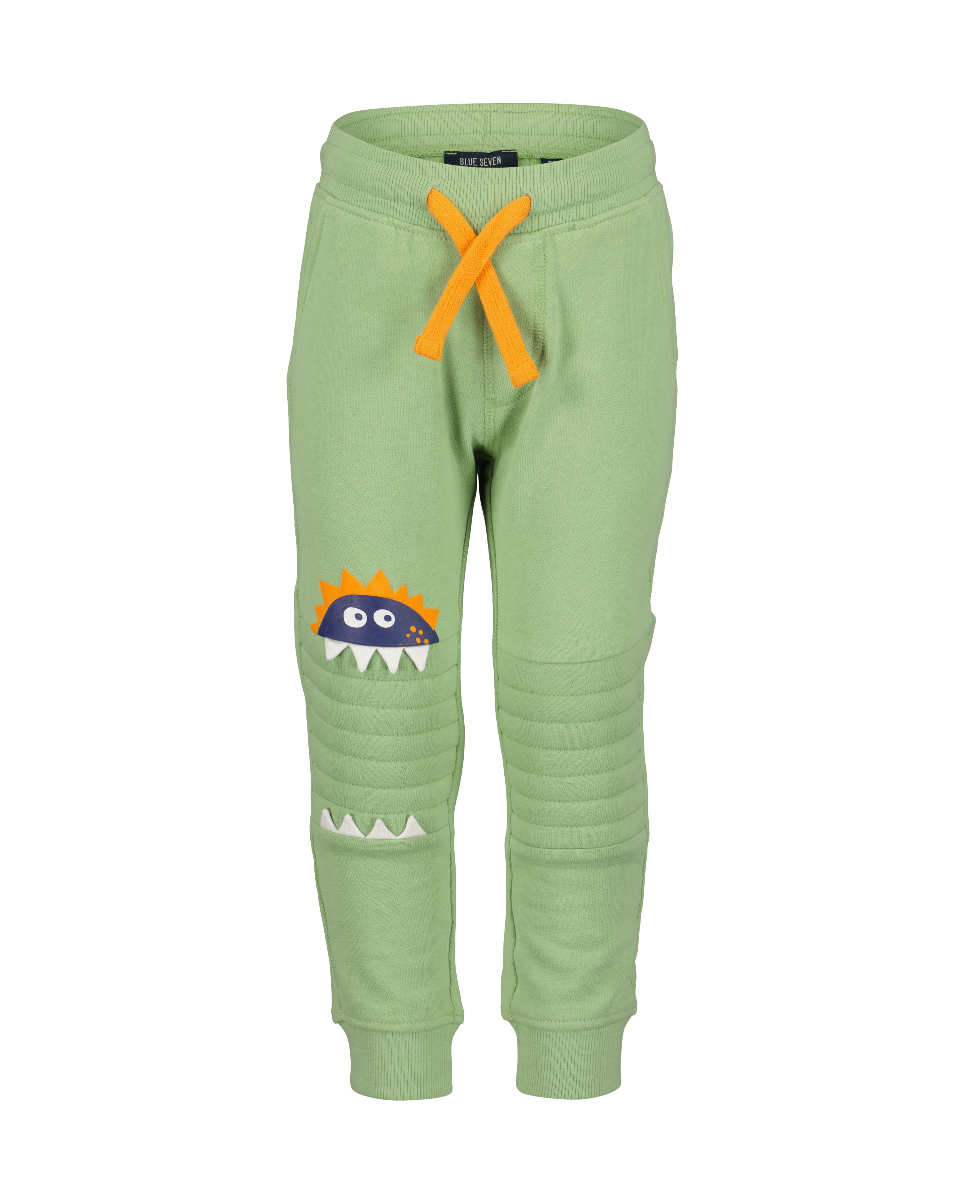 Sweathose BLUE SEVEN, Jungen, Gr. 116, N-Gr, grün (khaki), Sweatware, Obermaterial: 100% Baumwolle, unifarben, modisch, regular fit knöchellang, Hosen Image