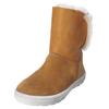 Snowboots RICOSTA "Ricosta Stiefel Veloursleder", Kinder, Gr. 32, braun (hazel), Veloursleder, casual, Schuhe