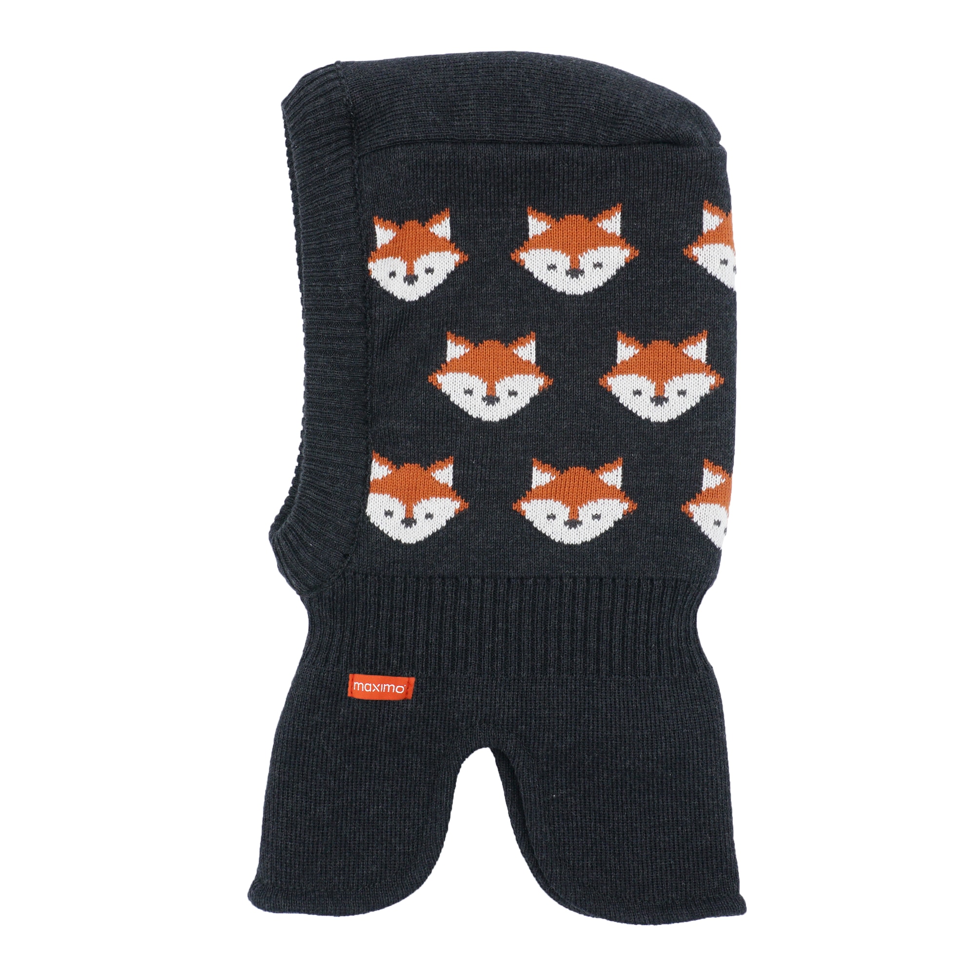 Schlupfmütze MAXIMO, Baby, Gr. 51, carbonmeliert, Strick, Baumwolle, gemustert, mehrfarbig, Casual, Mützen, Baumwolle, gefüttert, wärmend, doppelt gestrickt, ausgenähtes Halsteil Image