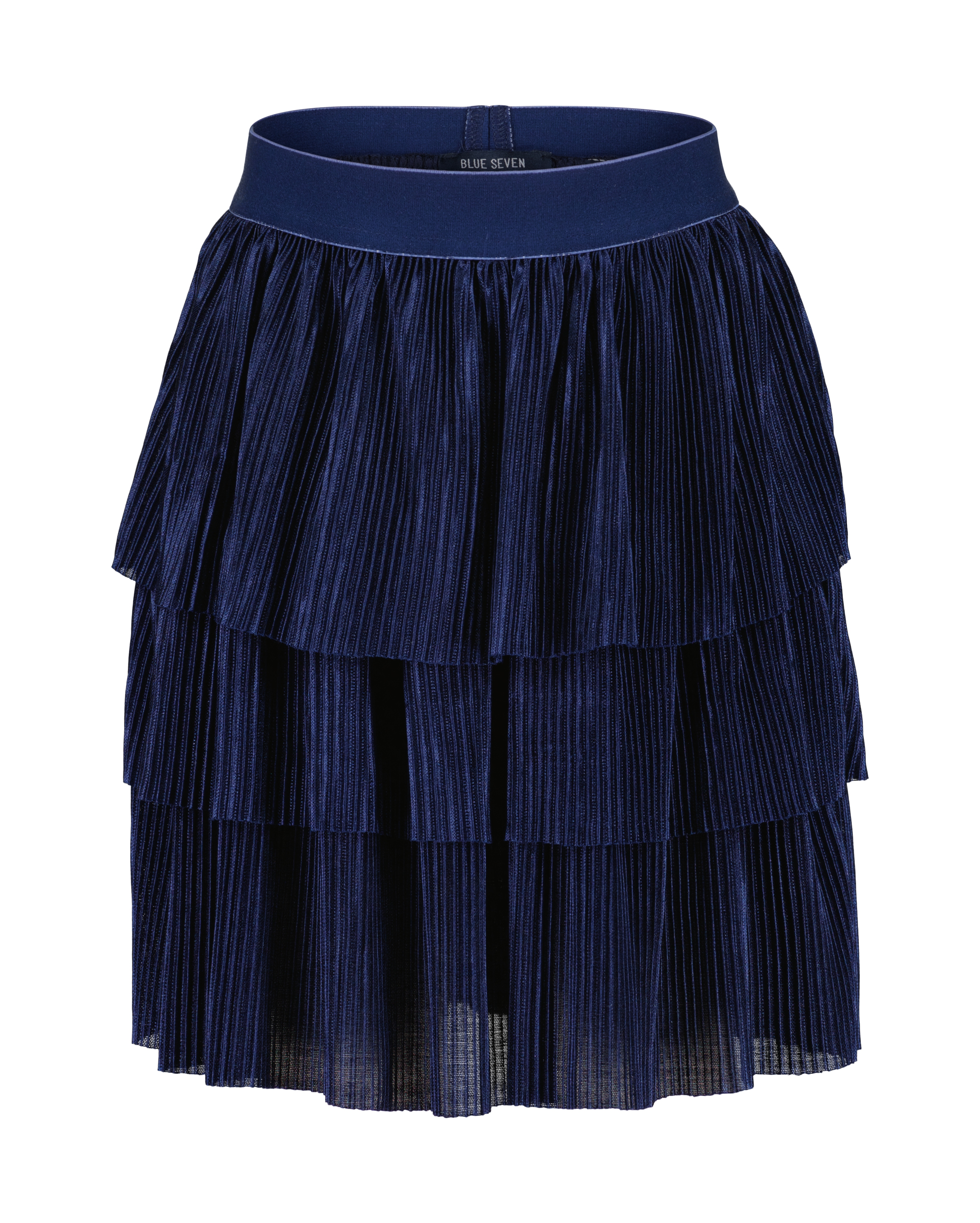 Volantrock BLUE SEVEN, Mädchen, Gr. 98, nachtblau, Jersey, Obermaterial: 100% Polyester, unifarben, Modisch, regular fit, Röcke Image