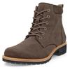 Schnürboots ECCO "ELAINA", Damen, Gr. 40, braun, Veloursleder, klassisch, Schuhe, Schnürstiefelette, Boots mit Profilsohle