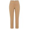 3/4-Hose STEHMANN "Igor", Damen, Gr. 42, N-Gr, braun (camel), Web, Obermaterial: 72% Viskose, 25% Polyamid, 3% Elasthan, casual, figurbetont 3/4-Länge, Hosen, in Größen 32 bis 52, aus Viskose mit Stretch