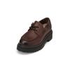 Bootsschuh MARC O'POLO "mit flauschiger Innensohle", Damen, Gr. 38, braun (schwarz braun), Obermaterial: 100% Leder (Rind), unifarben, Schuhe