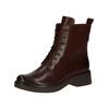 Schnürstiefelette CAPRICE "Caprice Stiefelette Leder", Damen, Gr. 37, braun (dunkelbraun), Leder, casual, Schuhe