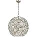 Crystorama Palla 22" Wide Antique Silver Orb Pendant Light