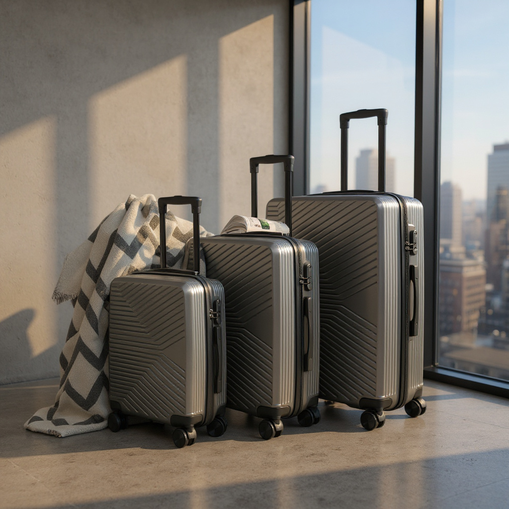 Hartschalenkoffer Anthrazitgrau Robuster 8-Rad-Handgepäckkoffer Image