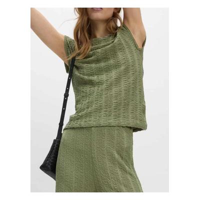 Set aus Oberteil und Hose mit Rundhalsausschnitt und Flugelarmeln Image