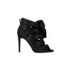Alexandre Birman Layla Schnürstiefeletten aus schwarzem Satin